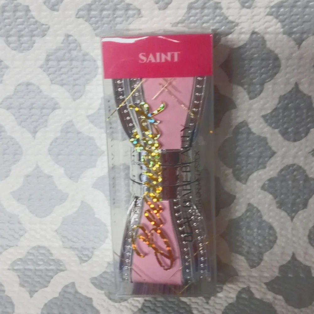 Lipstick in Bow Case Pink Saint Shade Beau Babe Lipstick - Picture 3 of 5